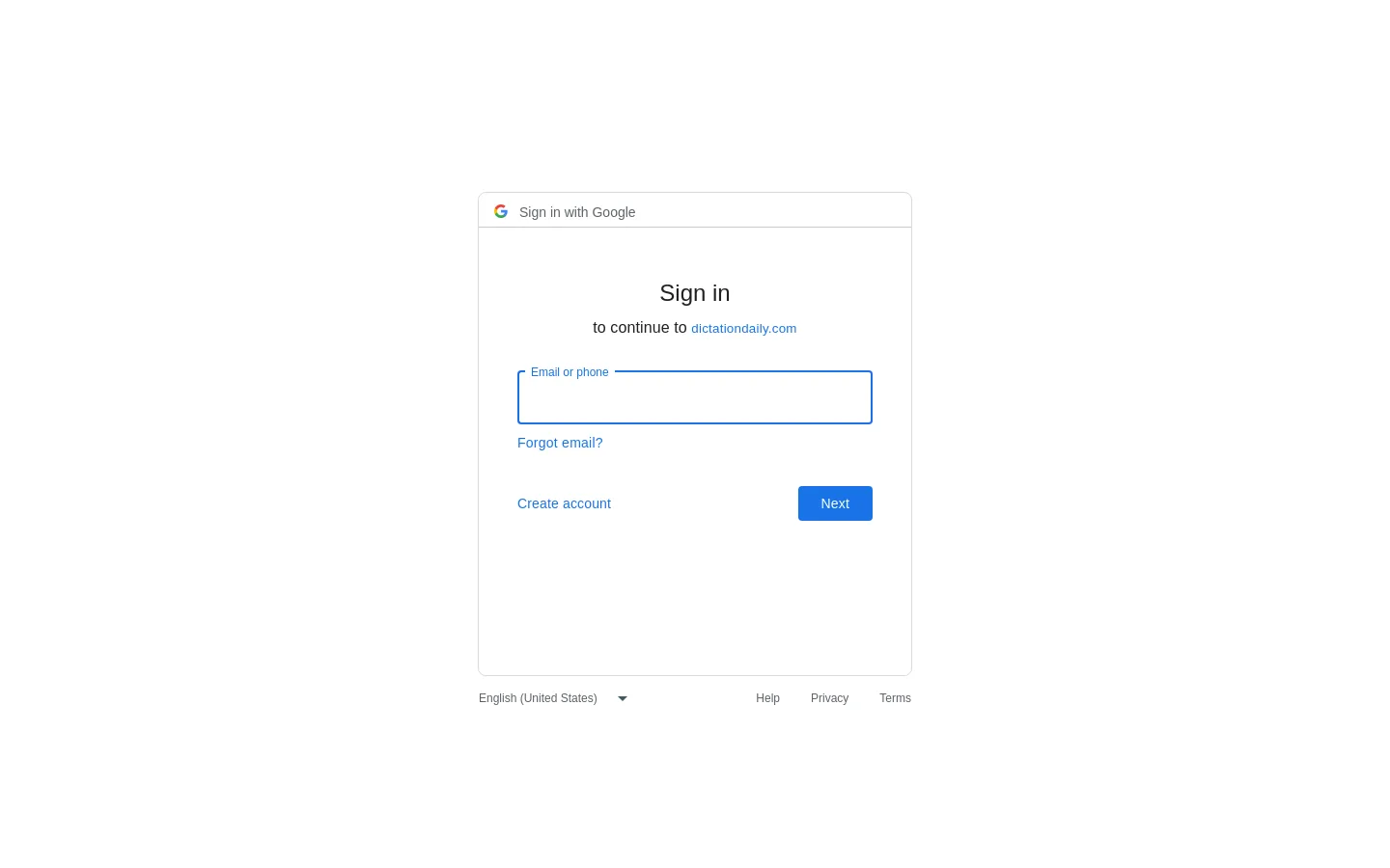 Choose your Google account